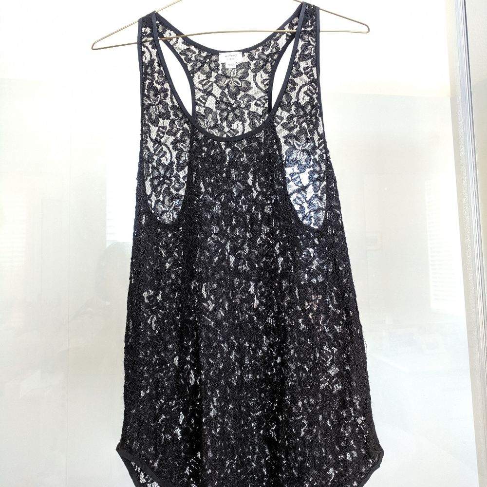 Wilfred lace racerback tank top